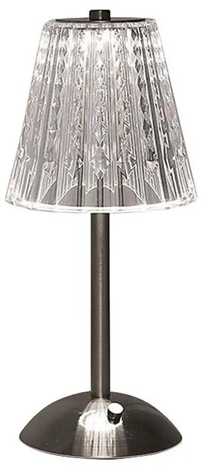 LED регулируема презареждаема настолна лампа LED/2,4W/5V 3000-6000K 1800 mAh хро