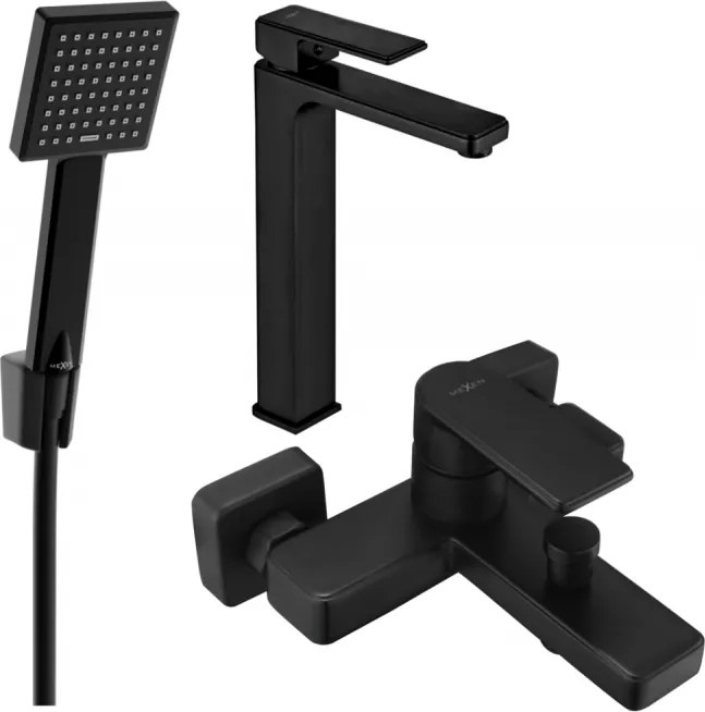 Mexen Mino R45 комплект за баня, черен - 72413R45-70