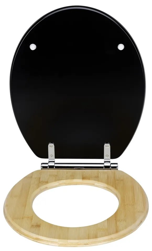 Тоалетна седалка с автоматично затваряне 37 x 44 cm Bambusa - Wenko