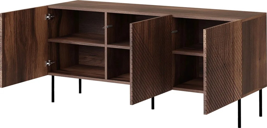 Бюфет Art Deco 3D 150-Кафяво