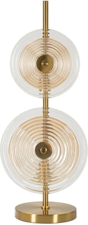 Настолна лампа в златист цвят със стъклен абажур (височина 63 cm) Venice – Mauro Ferretti