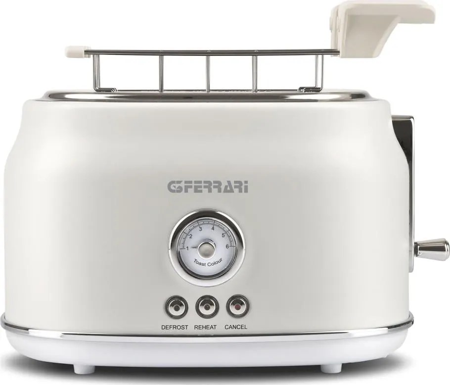 G3Ferrari G1013401 - Тостер за две филийки ARTISTA 750W/230V бял