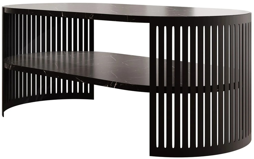 Холна маса Fikoli I-Черен мрамор