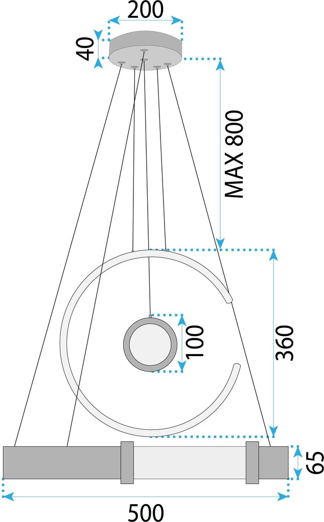 Лампа LED LHJ060-CP GOLD