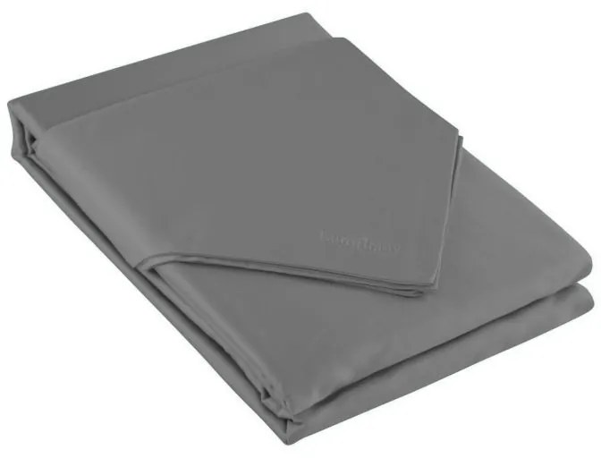 Луксозно спално бельо от памучен сатен в тъмносив цвят 3 части: 1бр 180х200 + 2бр 70 смх80