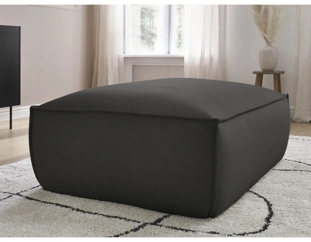 Черна табуретка от изкуствена кожа Boheme – Bobochic Paris