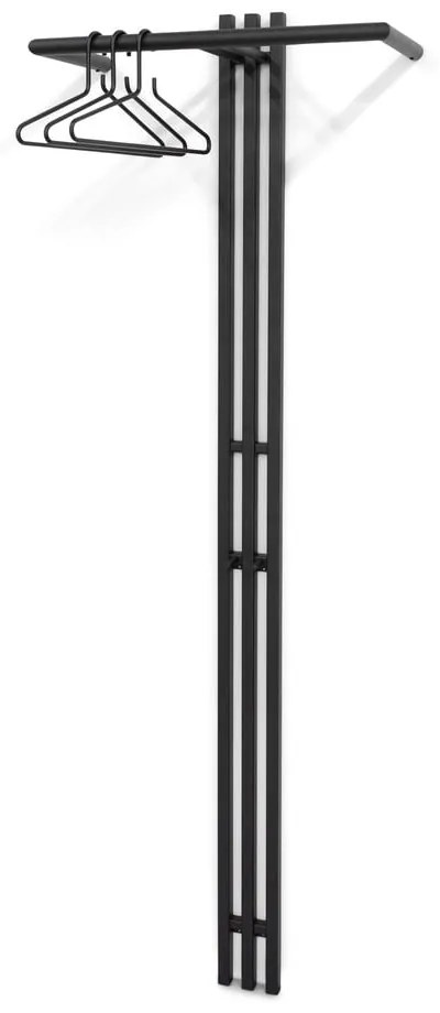 Черна метална стенна закачалка Senza - Spinder Design