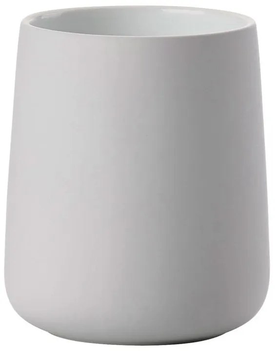 Светлосива порцеланова чаша за четка за зъби Nova - Zone