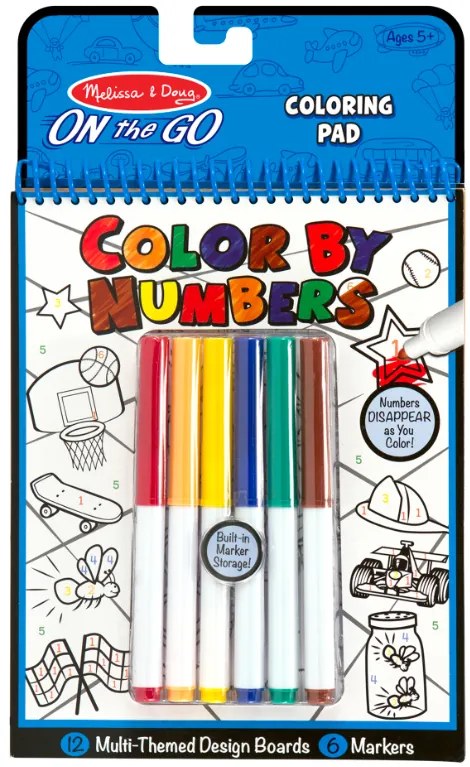 Melissa &amp; Doug - Книжка за оцветяване по номера - Синя