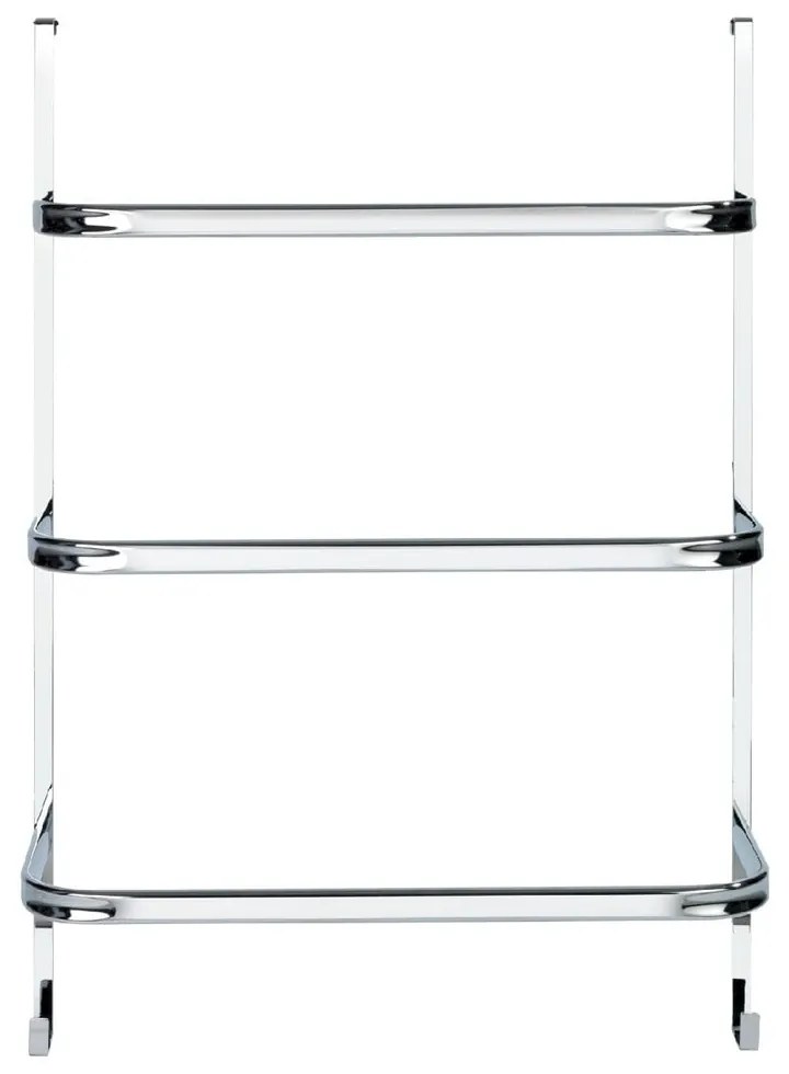 Сребърен самоносещ държач за кърпи Wenko Towel Holder Chrome, 21 x 54 cm