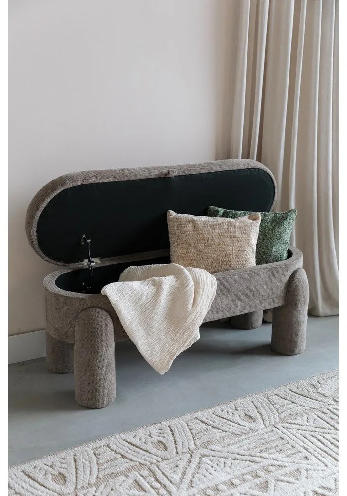 Светлокафява пейка Orly – White Label