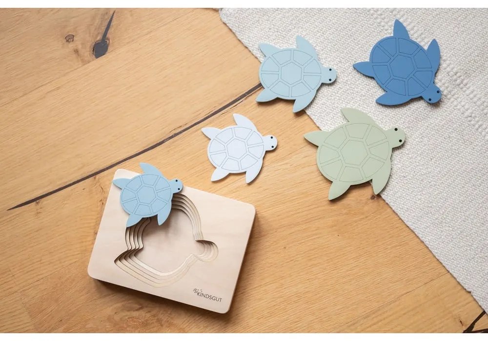 Дървен пъзел Turtle – Kindsgut