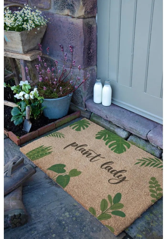 Изтривалка от кокосови влакна 40x60 cm Plant Lady – Artsy Doormats