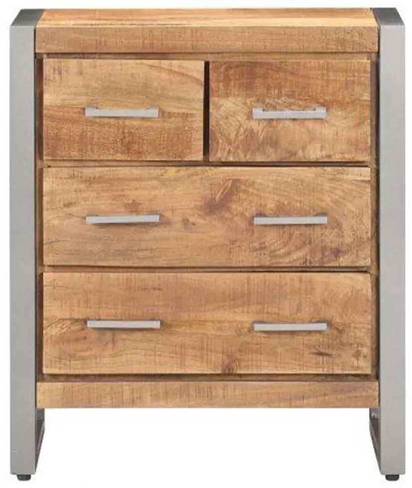 323485 vidaXL Сайдборд, 60x35x70 см, грубо мангово дърво
