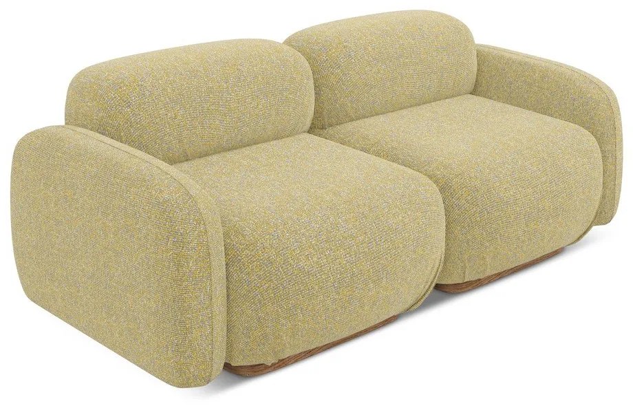 Жълт модулен диван 190 cm Ailani – Makamii