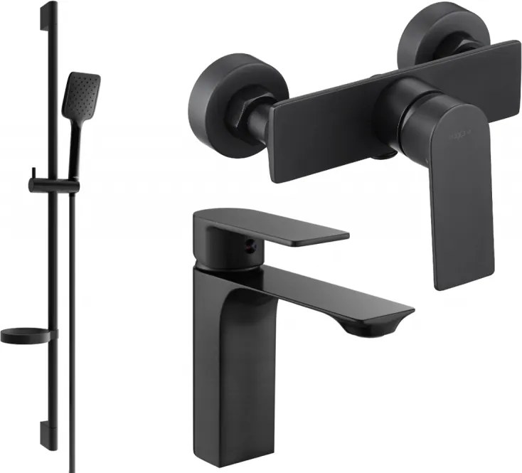 Mexen Alexa DS62 комплект за душ, черен - 71204DS62-70