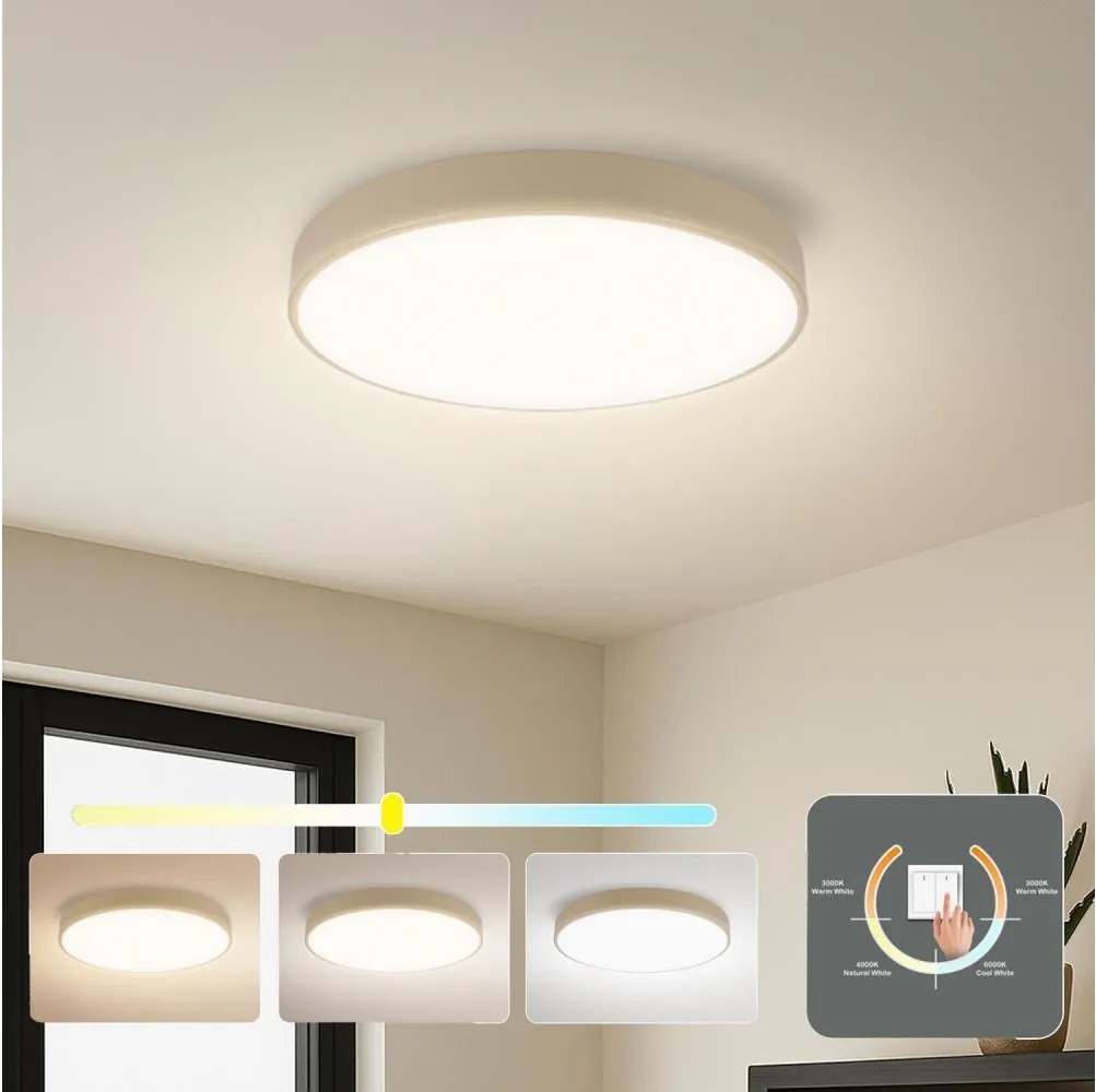 Brilagi - LED плафон POOL LED/36W/230V 3000/4000/6000K диам. 30 см бежов