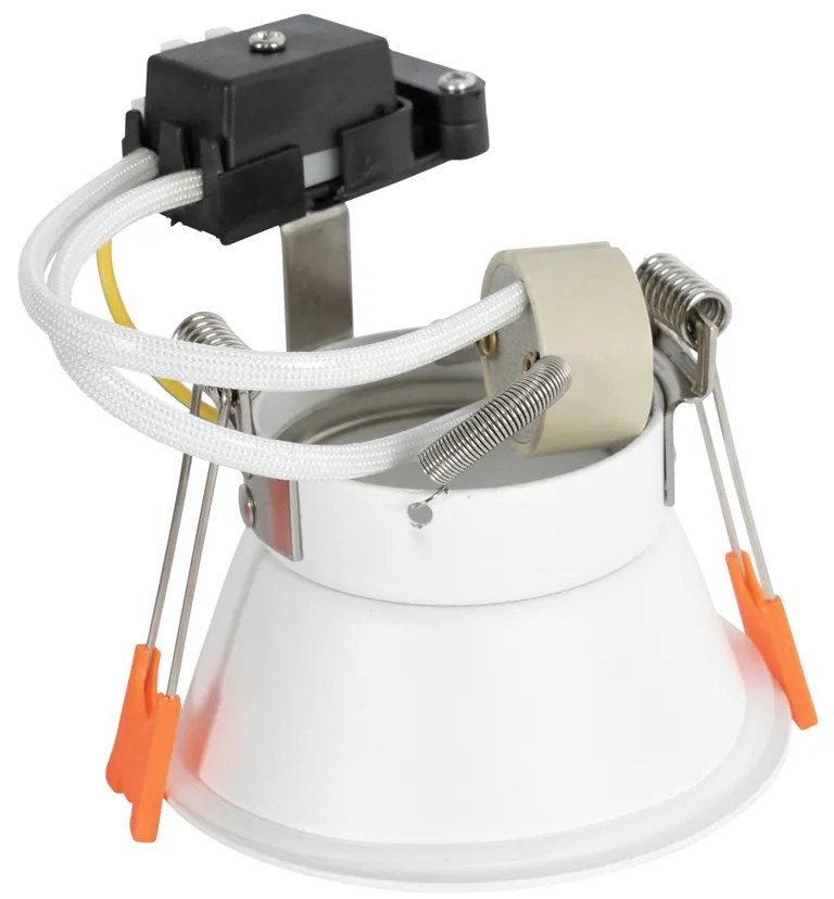 Комплект от 12 вградени прожектора бели GU10 50mm IP44 - Dept