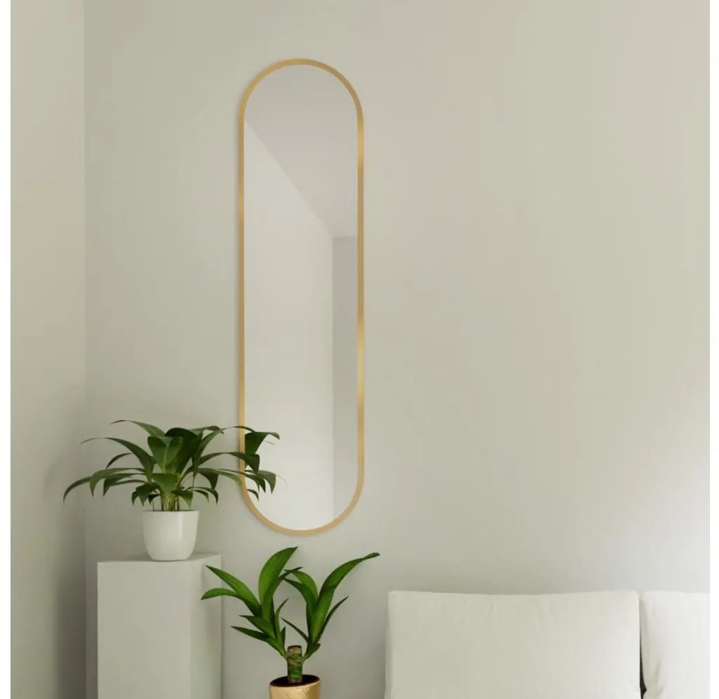 Baltica Design - Стенно огледало TINY BORDER 155x40 cm златно