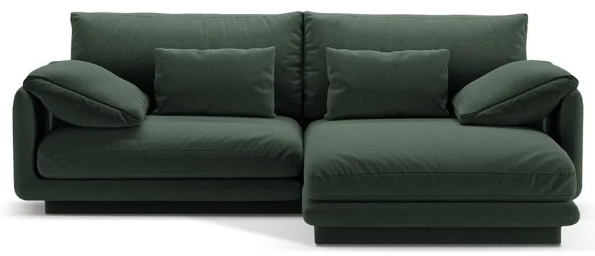 Тъмнозелен ъглов диван (десен ъгъл) Torino – Micadoni Home