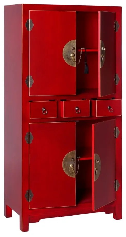 Червено шкафче 63x131 cm Oriente – Ixia