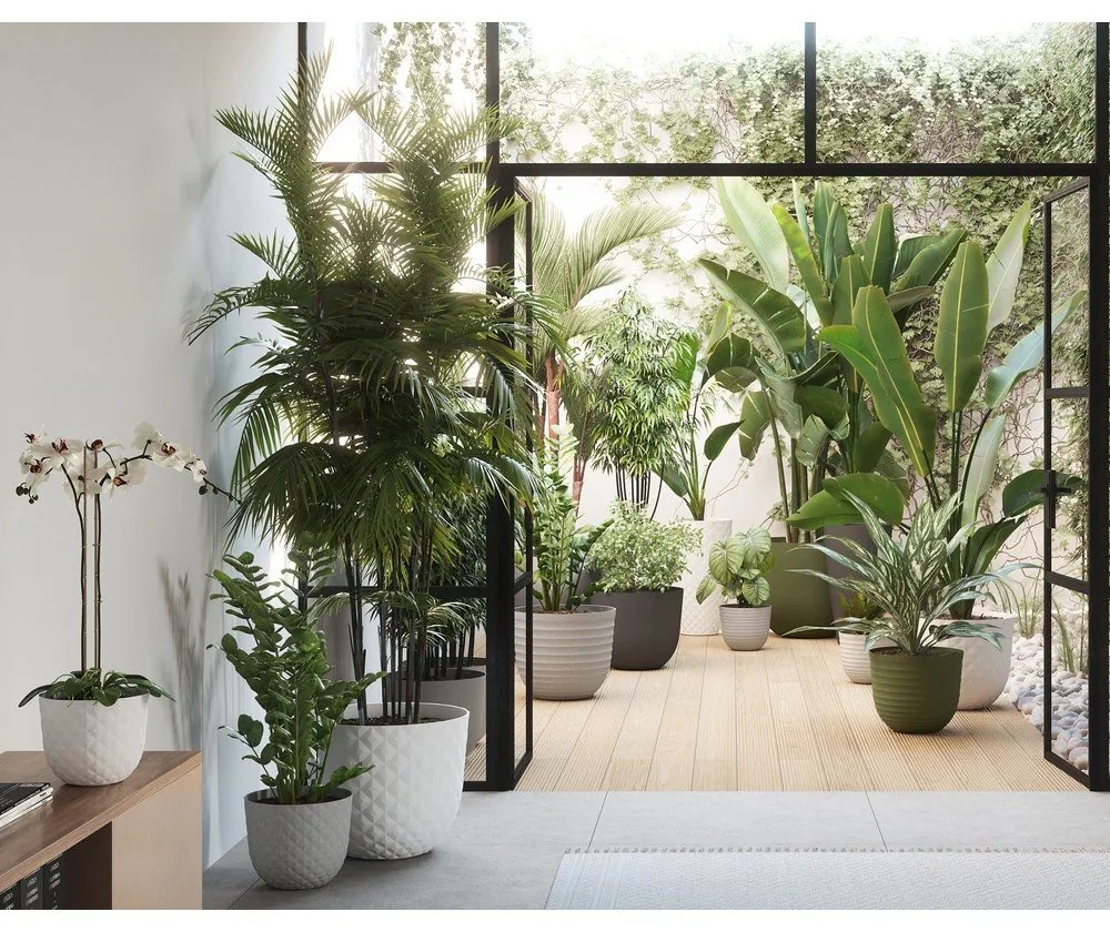 Саксия за цветя от рециклирана пластмаса ø 30 cm Havana – Artevasi