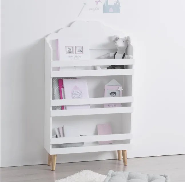 Детска библиотека atmosphera Cloud, MDF - Бял