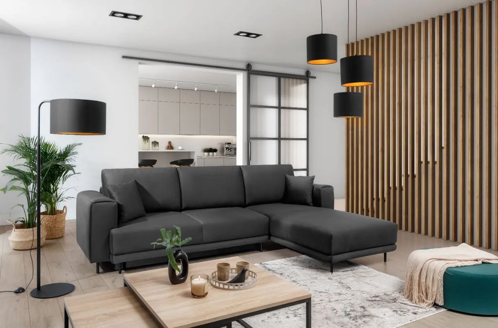 Ъглов диван Kante-Gkri Skouro-Right