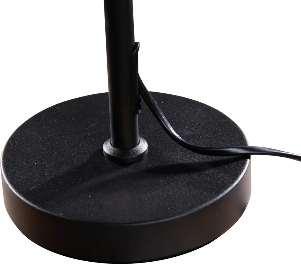 Лампа за маса черна с кадифена абажура зелена 35см - Parte