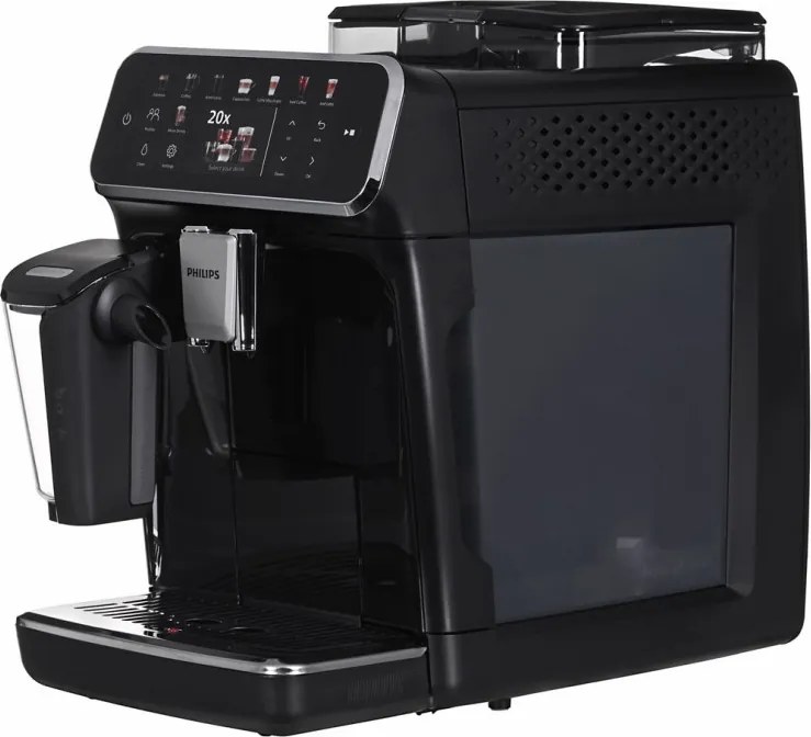 Кафеавтомат Philips EP5541/50 5500 LatteGo, 1500W, 15 bar, 1.8 л, 20 напитки, Керамична мелачка с 12 нива, TFT, AquaClean, SilentBrew, AromaExtract, ExtraShot, Черен