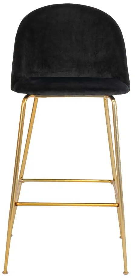 Бар столове от черно кадифе в комплект от 2 броя 108 см Lausanne - House Nordic