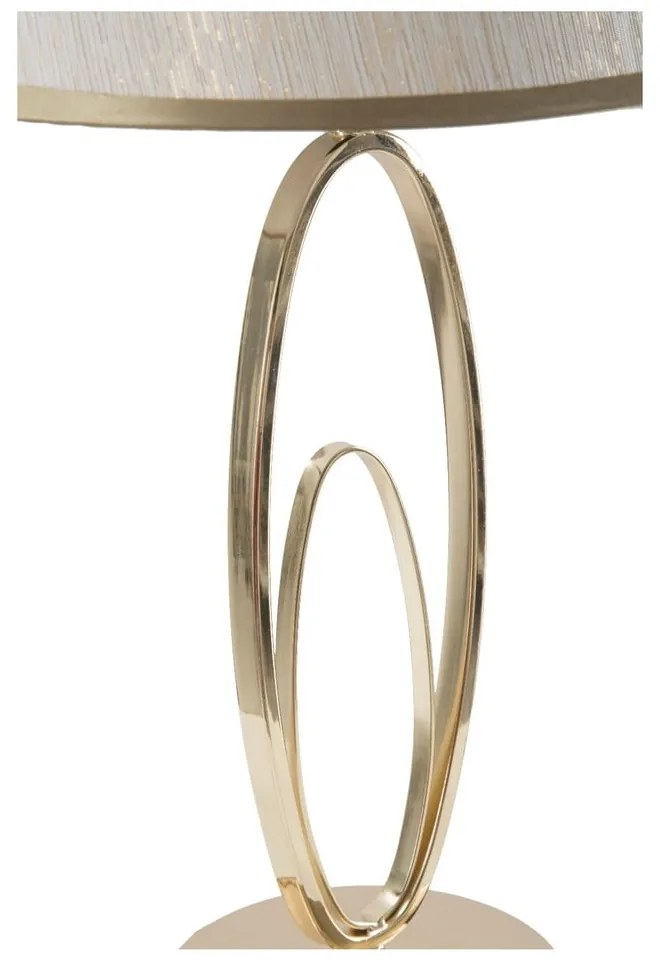 Бяла настолна лампа със златист дизайн Flush - Mauro Ferretti