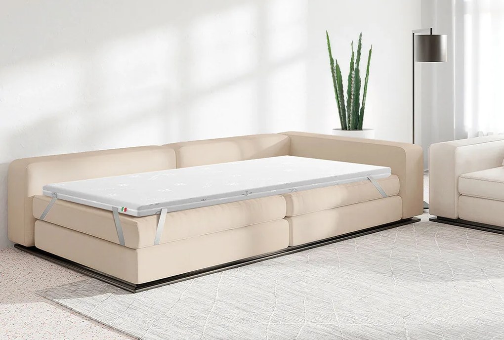 Топ матрак isleep, CoolComfort8 см - РАЗОПАКОВАН, 160x200x8, Твърд, Eластична пяна, Мемори пяна