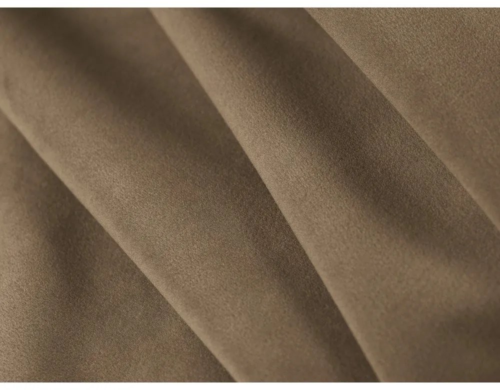 Кафяво-сиво кадифено кресло Abby – Micadoni