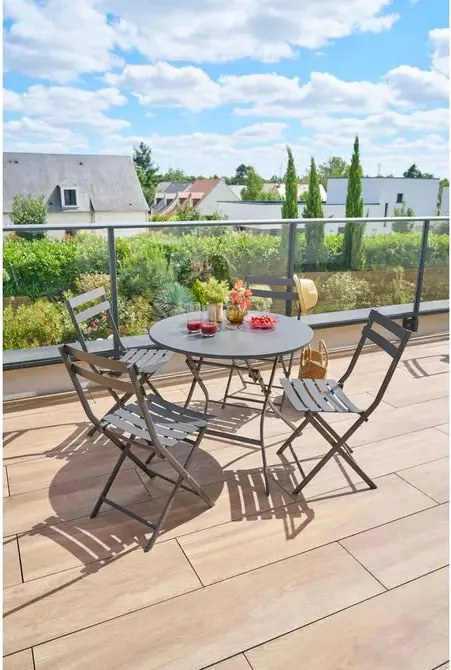 Градинска кръгла маса Hesperide Greensboro, Графит