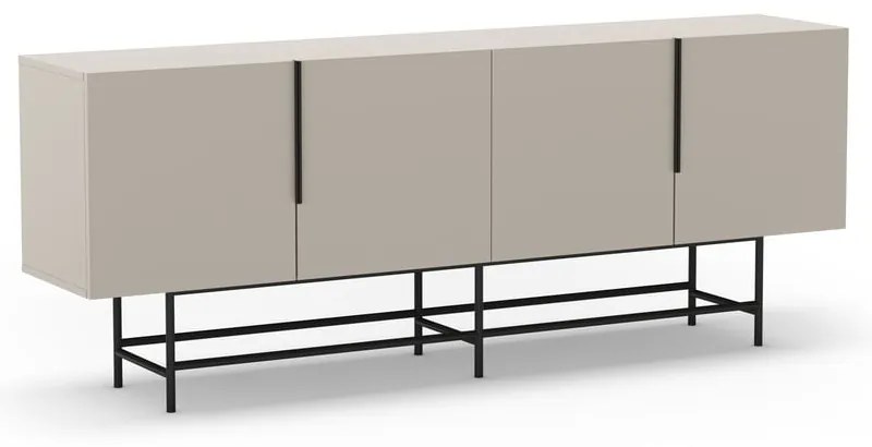 Кремав нисък скрин 200x77,5 cm Eldia – Marckeric