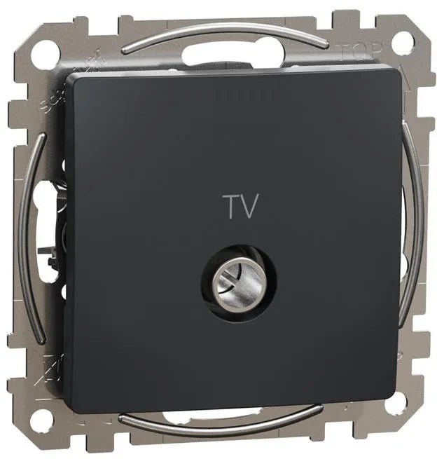 SE Розетка TV тип коаксиал 4dB цвят Антрацит Sedna  - SDD114471