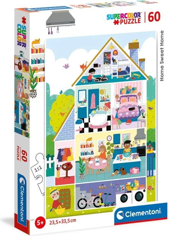 Clementoni - Пъзел Home Sweet Home 60ч. 26062