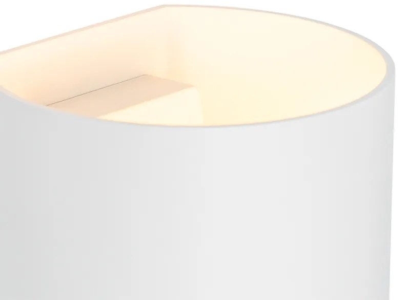 Модерна стенна лампа бяла със светлинен ефект - Sabbio