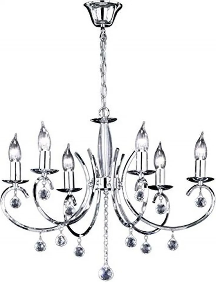 Полилей F&amp;H Sala осветително тяло с шест светлиниς