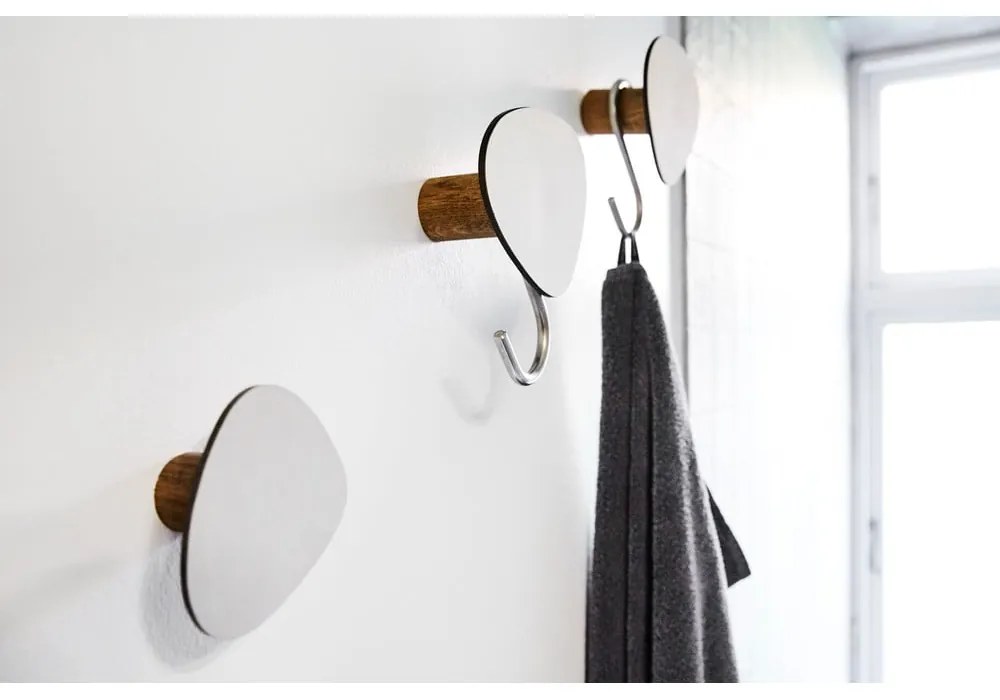 Светлосива стенна стоманена кука Dot S Nupo – LIND DNA