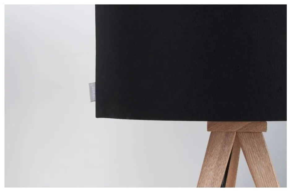 Черна настолна лампа Дърво Tripod - Zuiver