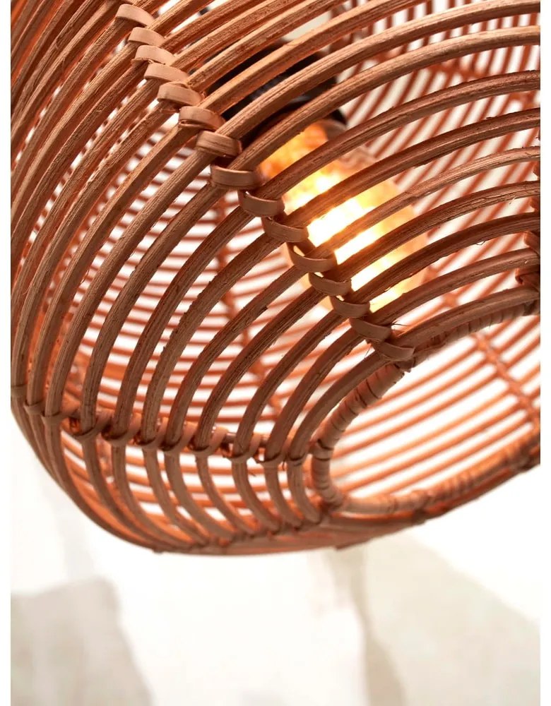 Подова лампа с абажур от ратан в естествен цвят (височина 150 см) Tanami - Good&amp;Mojo