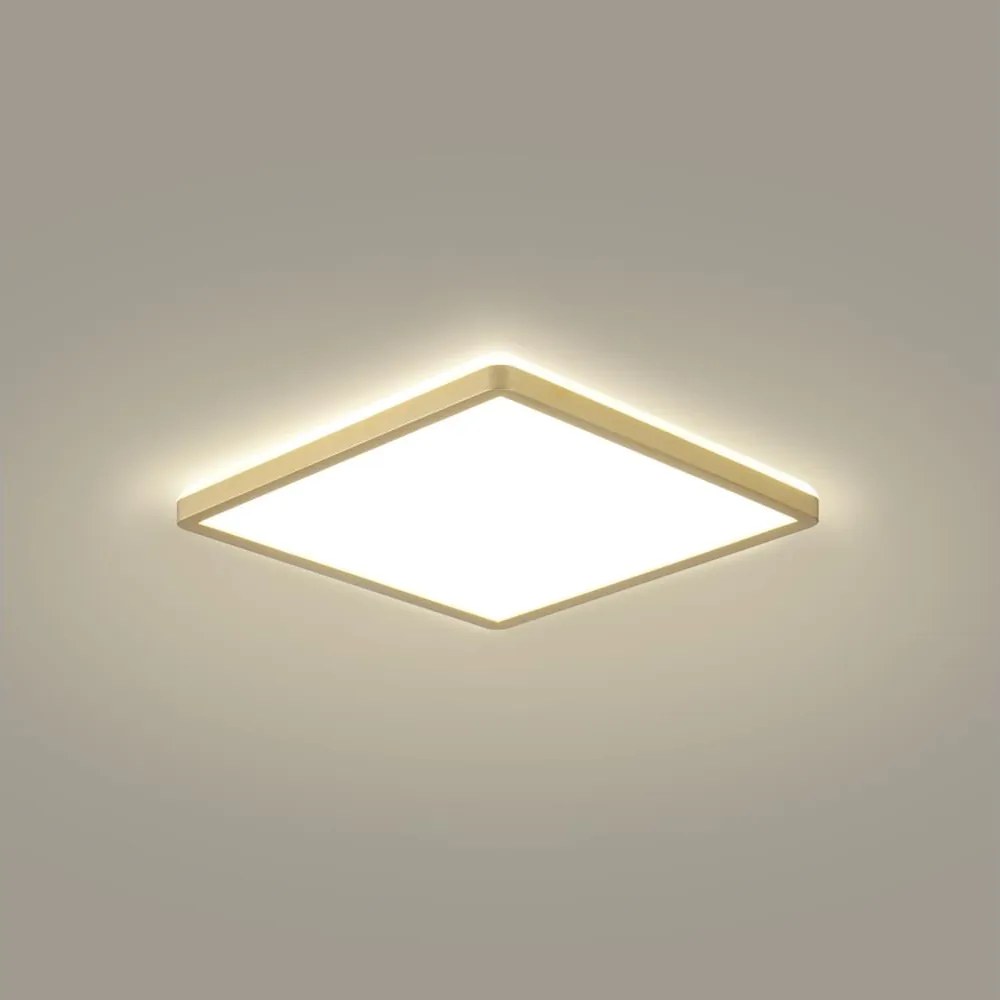 Brilagi - LED осветително тяло за баня ULTRA SLIM LED/18W/230V 30x30 cm златисто IP54