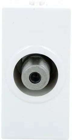 Legrand Розетка TV тип F конектор 1 мод. цвят бял Mosaic  - 078790
