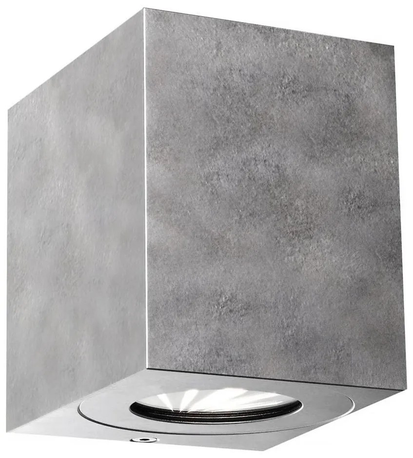 Nordlux - LED външно стенно осветително тяло CANTO 2xLED/6W/230V IP44 сребристо