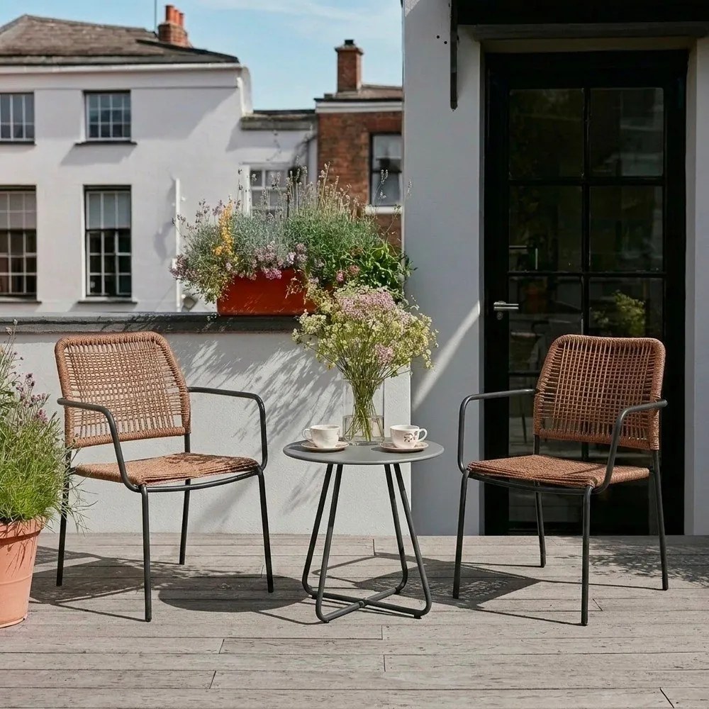 Стоманена кръгла градинска масичка ø 45 cm Jable – Bizzotto