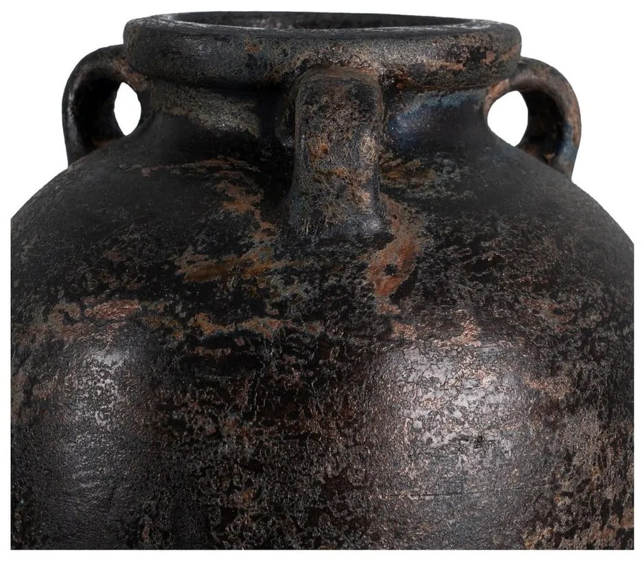 Тъмнокафява теракотна висока ваза (височина 60 cm) Artem – Ixia