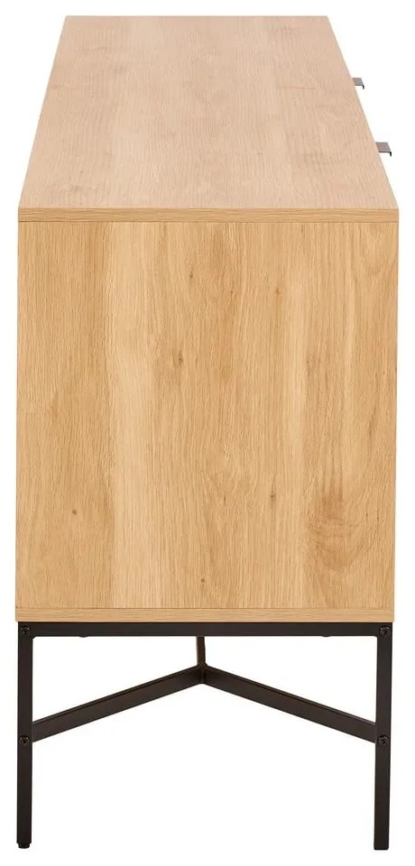 Скрин от дъбов декор в естествен цвят 180x70x40 cm Jaipur – Actona