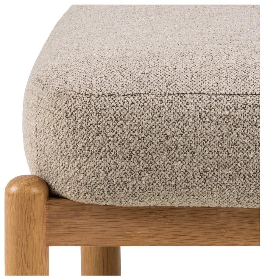 Бежово кресло от плат букле Burley – Actona